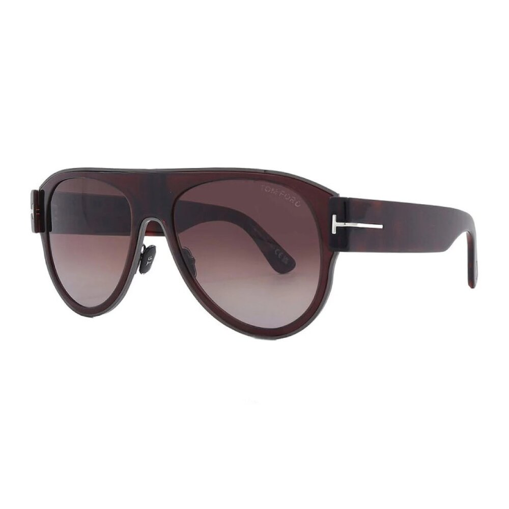 NEW TOM FORD FT1074/S 48T SUNGLASSES TF1074 48T BROWN AVIATOR WOMEN EYEWEAR